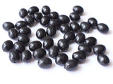 12mm x 9mm Smooth Oval Beads Black Beads Plastic Beads Jewelry Making Beading Supplies Acrylic Beads Accent Beads Lightweight Sturdy Bead