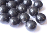 14mm Smooth Round Beads Black Beads Plastic Beads Jewelry Making Beading Supplies Acrylic Beads Accent Beads Lightweight Sturdy Beads