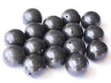 20mm Smooth Round Beads Black Beads Plastic Beads Jewelry Making Beading Supplies Acrylic Beads Accent Beads Lightweight Sturdy Beads