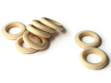 30mm Natural Wood Large Ring Beads Wooden Donut Beads Macrame Beads Giant Beads Macrame and Jewelry Making Craft Supplies Ring Pull