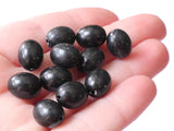 12mm x 9mm Smooth Oval Beads Black Beads Plastic Beads Jewelry Making Beading Supplies Acrylic Beads Accent Beads Lightweight Sturdy Bead
