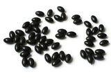12mm x 7mm Smooth Oval Beads Black Beads Plastic Beads Jewelry Making Beading Supplies Acrylic Beads Accent Beads Lightweight Beads
