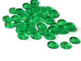 11mm Clear Green Buttons Flat Round Plastic Two Hole Buttons Jewelry Making Beading Supplies Sewing Supplies