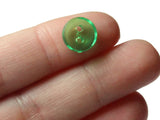 11mm Clear Green Buttons Flat Round Plastic Two Hole Buttons Jewelry Making Beading Supplies Sewing Supplies