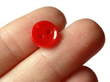 11mm Opaque Red Buttons Flat Round Plastic Two Hole Buttons Jewelry Making Beading Supplies Sewing Supplies