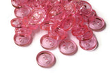 11mm Clear Light Pink Buttons Flat Round Plastic Two Hole Buttons Jewelry Making Beading Supplies Sewing Supplies