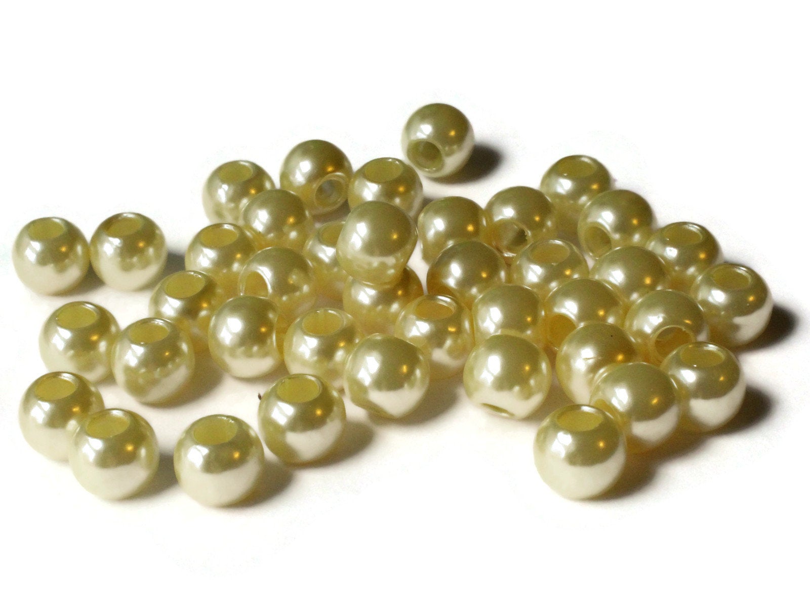 Cream Faux Pearls - 12 mm Fake Pearls
