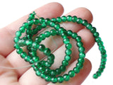 4mm Green Crackle Beads Cracked Glass Beads Smooth Round Beads Full Strand Crackle Glass Beads Jewelry Making Beading Supplies Small Beads