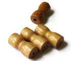 39mm Hourglass Tube Beads Wooden Beads Vintage Beads Wood Beads Macrame Beads, Jewelry Making Beading Supplies Brown Beads Loose Beads