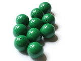 20mm Smooth Round Dark Green Beads Vintage Plastic Beads Jewelry Making Beading Supplies Acrylic Beads Lightweight Sturdy Beads