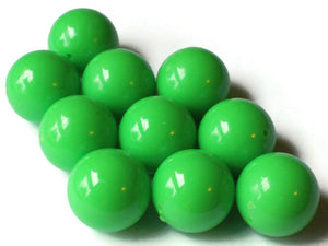 20mm Smooth Round Light Green Beads Vintage Plastic Beads Jewelry Making Beading Supplies Acrylic Beads Lightweight Sturdy Beads