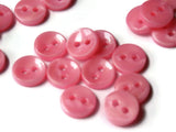 11mm Opaque Pearl Pink Buttons Flat Round Plastic Two Hole Buttons Jewelry Making Beading Supplies Sewing Supplies