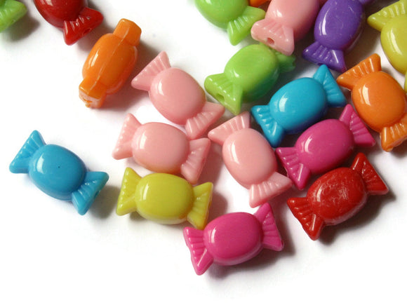 Mixed Color Beads Hard Candy Beads Acrylic Beads Plastic Beads Rainbow Colored Bead Fun Beads Cute Beads Novelty Beads Party Beads