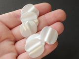 10 20mm White Flat Round Pearl Beads Vintage Cultura Pearls Made in Japan Faux Plastic Pearl Coin Bead Jewelry Making Beads for Stringing