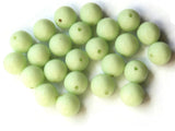 12mm Beads Large Round Light Green Beads Vintage Lucite Beads Celadon Beads Ball Beads Gumball Beads New Old Stock Beads Jewelry Making