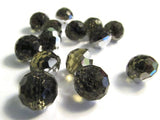 12mm Olivine Color Button Olive Green Buttons Acrylic Buttons Round Buttons Faceted Buttons Shank Buttons Jewel Buttons Gem Buttons