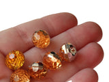 12mm Citrine Buttons Honey Yellow Buttons Acrylic Buttons Round Buttons Faceted Shank Buttons 1 hole Buttons Jewel Buttons Gem Buttons