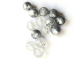 11mm Round Grey Beads Vintage Beads Moonglow Lucite Bead Loose Beads Jewelry Making Beading Supplies New Old Stock Bead Ball Beads