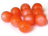 14mm Round Orange Beads Vintage Beads Moonglow Lucite Beads Jewelry Making New Old Stock Craft Supplies orange Lucite Beads Moon Glow Bead