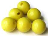 16mm 5/8 Inch Yellow Ball Buttons Lucite Round Buttons Vintage Lucite Buttons Jewelry Making Beading Supplies Sewing Supplies