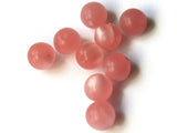 9 11mm 7/16 Inch Moonglow Pink Ball Buttons Lucite Round Buttons Vintage Lucite Buttons Jewelry Making Beading Supplies Sewing Supplies