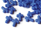 16mm Cross Beads Blue Cross Beads Plastic Crosses Christian Beads Jewelry Making Beading Supplies Acrylic Cross Beads Smileyboy