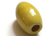 42mm Yellow Vintage Macrame Tube Bead Ceramic Porcelain Barrel Beads Jewelry Beading Supplies Large Hole Beads Smileyboy Loose Beads