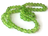 6mm Light Green Crackle Glass Beads Round Beads Clear Cracked Glass Beads Jewelry Making Beading Supplies Loose Beads Smooth Round Beads