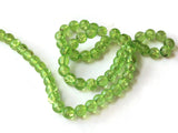 6mm Light Green Crackle Glass Beads Round Beads Clear Cracked Glass Beads Jewelry Making Beading Supplies Loose Beads Smooth Round Beads
