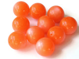 14mm Round Orange Beads Vintage Beads Moonglow Lucite Beads Jewelry Making New Old Stock Craft Supplies Orange Lucite Beads Moon Glow Bead