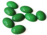 25mm x 18mm Green Oval Cabochons Flat Back Cabochons Vintage Lucite Cabochons Plastic Cabochons Jewelry Making Crafting Supplies Smileyboy
