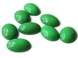25mm x 18mm Green Oval Cabochons Flat Back Cabochons Vintage Lucite Cabochons Plastic Cabochons Jewelry Making Crafting Supplies Smileyboy