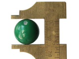 6 16mm 5/8 Inch Dark Green Ball Buttons Lucite Round Buttons Vintage Lucite Buttons Jewelry Making Beading Supplies Sewing Supplies
