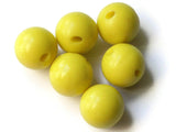 16mm 5/8 Inch Yellow Ball Buttons Lucite Round Buttons Vintage Lucite Buttons Jewelry Making Beading Supplies Sewing Supplies