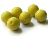 16mm 5/8 Inch Yellow Ball Buttons Lucite Round Buttons Vintage Lucite Buttons Jewelry Making Beading Supplies Sewing Supplies