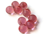 11mm 7/16 Inch Pink Ball Buttons Lucite Round Buttons Vintage Lucite Buttons Jewelry Making Beading Supplies Sewing Supplies