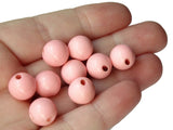 11mm 7/16 Inch Bubble Gum Pink Ball Buttons Lucite Round Buttons Vintage Lucite Buttons Jewelry Making Beading Supplies Sewing Supplies
