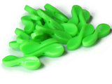 19mm Green Propeller Beads, Vintage Plastic Beads, New Old Stock Beads Saucer Beads Loose Beads Jewelry Making Beading supplies Smileyboy