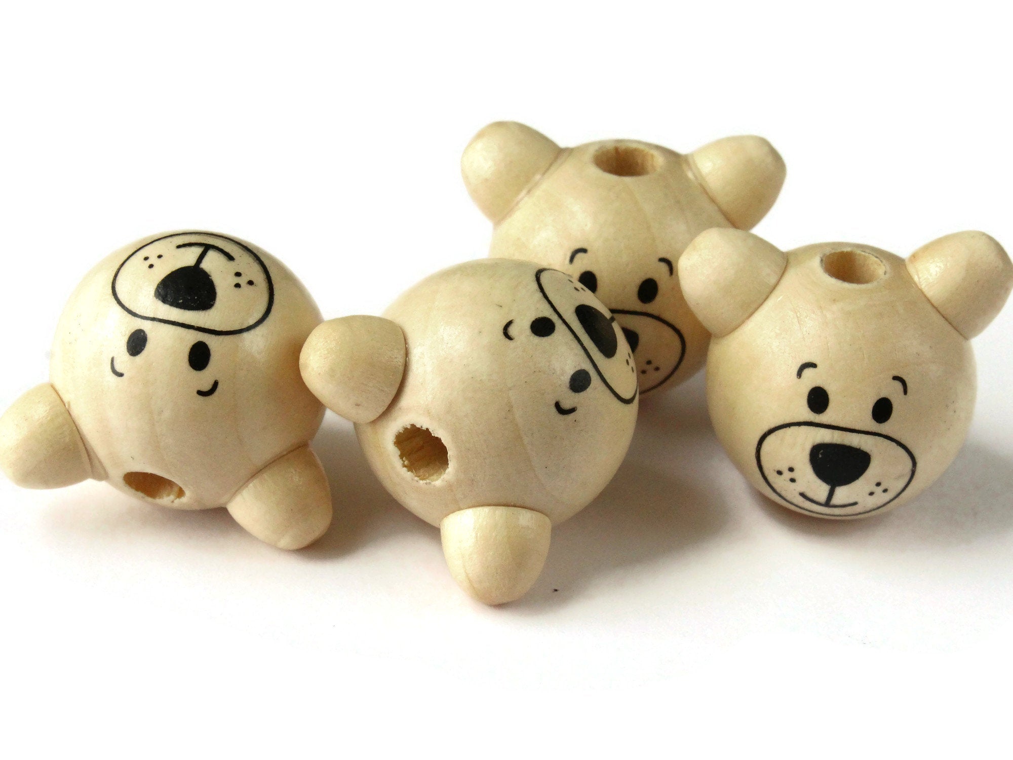 20 White Polar Bear Head Miniature Animal Polymer Clay Beads by Smileyboy Beads | Michaels
