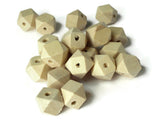 12mm Faceted Cube Beads Wood Beads Unfinished Beads Raw Beads Light Brown Beads Jewelry Making Beading Supplies Macrame Beads Wooden Bead