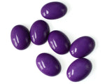 7 25mm x 18mm Purple Oval Cabochons Flat Back Cabochons Vintage Lucite Cabochons Plastic Cabochons Jewelry Making Crafting Supplies