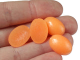 12 Neon Orange Cabochons Vintage Lucite Cabochons Oval Cabochons Flat Back Cabochons Tiles Jewelry Making Supplies Plastic Tiles Smileyboy