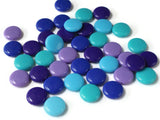 14mm Ocean Mix Assorted Color Beads Coin Bead Mix Acrylic Beads Flat Round Beads Coin Beads Plastic Beads Jewelry Making Beading Supplies