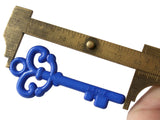 Royal Blue Key Charm Skeleton Key Charm Plastic Key Beading Supplies Blue Key Charms Pendants Beads