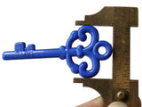 Royal Blue Key Charm Skeleton Key Charm Plastic Key Beading Supplies Blue Key Charms Pendants Beads