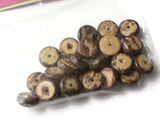 10mm Brown Disc Wood Beads Vintage Wooden Beads to String Flat Round Beads Jewelry Making Beading Supplies Comcraft Chunky Beads Saucer Bead