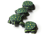 Green Turtles with Yellow Spotted Shell Turtle Charms Tortoise Links Beads Jewelry Making Beading Supplies Polymer Clay Beads Smileyboy