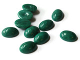 18mm x 13mm Green Swirling Oval Cabochons Vintage Japanese Lucite Cabochons Loose Plastic Tiles Jewelry Making