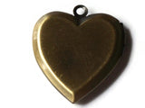 25mm Heart Locket Brass Locket Charm Jewelry Making and Beading Supplies