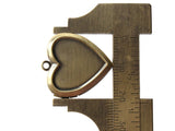 25mm Heart Locket Brass Locket Charm Jewelry Making and Beading Supplies